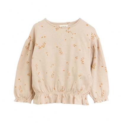 Tunic with twigs print - Oat