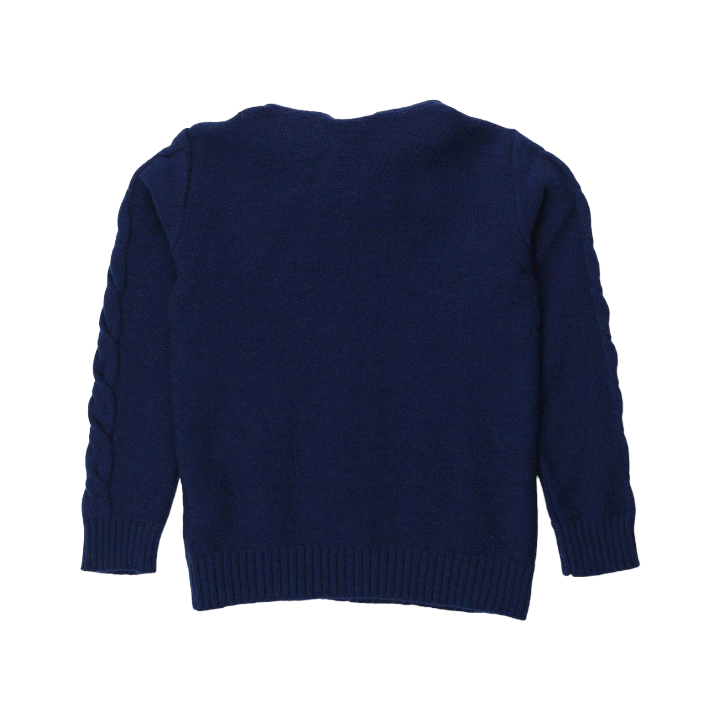 Boy C-neck Knitted Pullover - Blue