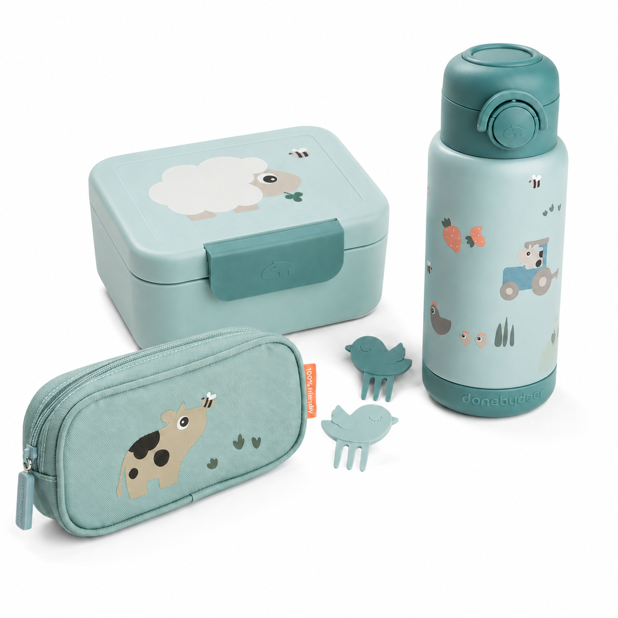 Tiny Farm Blue Set of 3