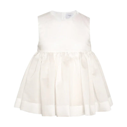 Chiffon Top Cheer &amp; Wide Trousers - White