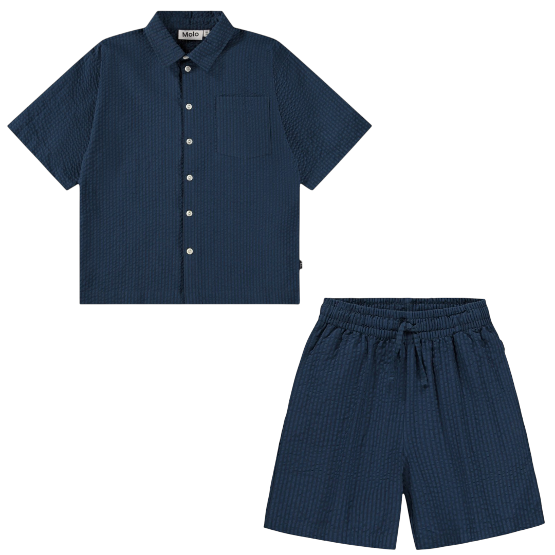 Boys Oceanica Organic Cotton Shirt &amp; Shorts Set