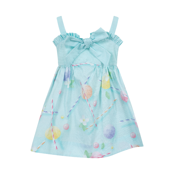 Light Blue Pattern Dress