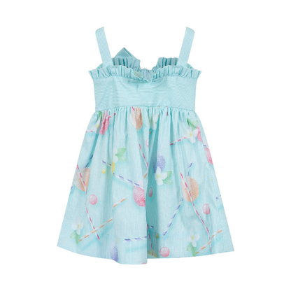 Light Blue Pattern Dress