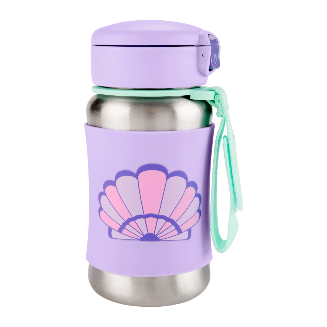 Spark Style Stainless Steel Straw Bottle Seashell