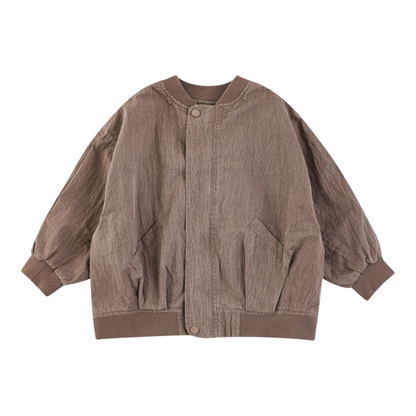 كوكوا براون لايت ويت كويلتد بومبر جاكيت