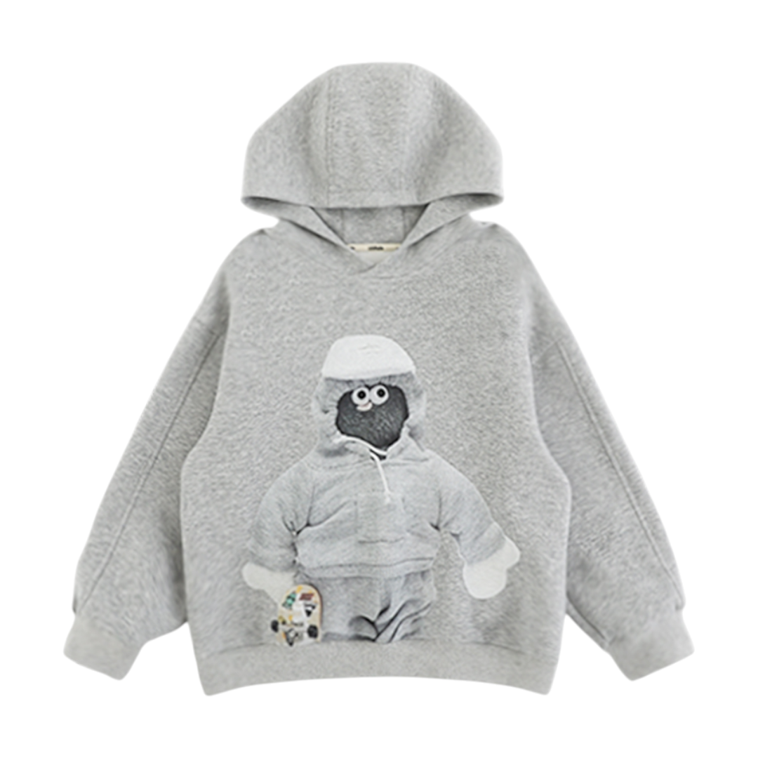 Street Style Character Print Hoodie