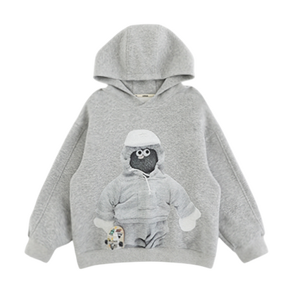 Street Style Character Print Hoodie