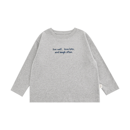 Simple Words Tee - Gray