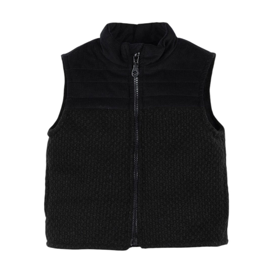 Black Winter Vest