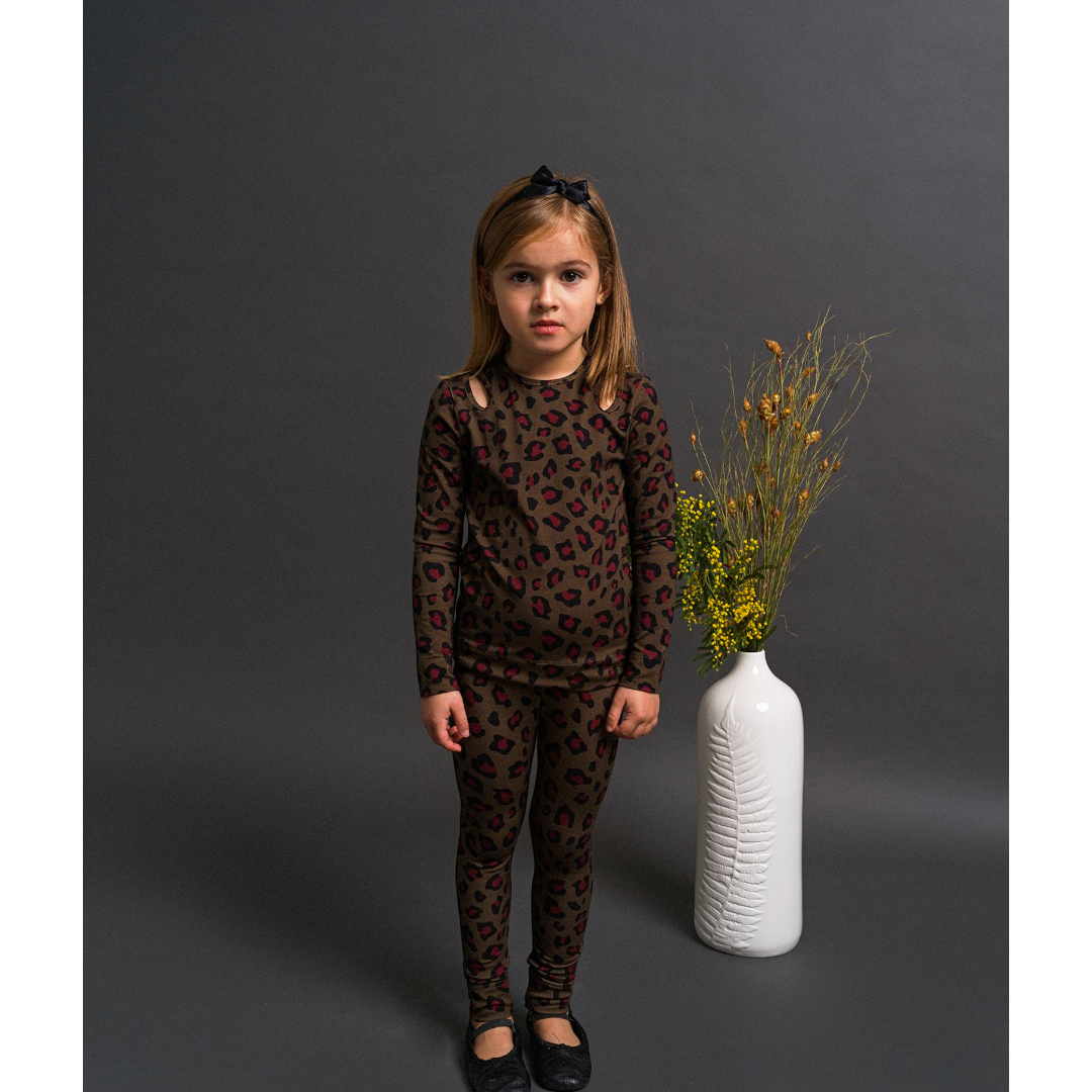 Animal Print Jersey T-shirt &amp; Leggings