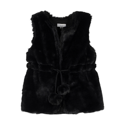 Black Fur Vest