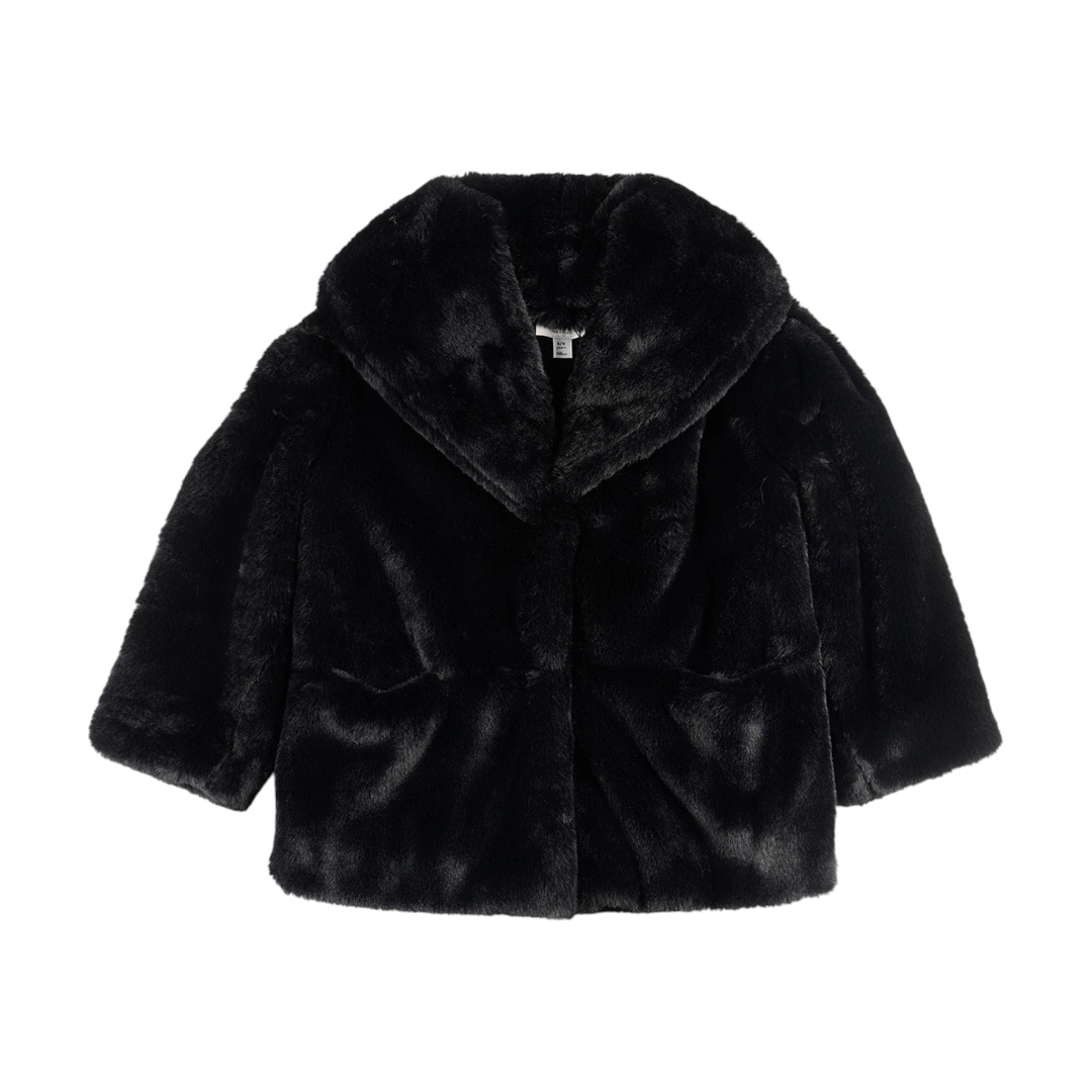 Black Hooded Coat Girls