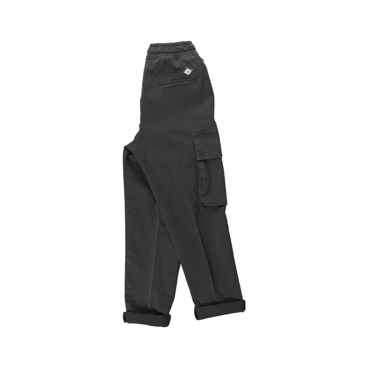 Boy Long Pants W/elastic Waist - Black
