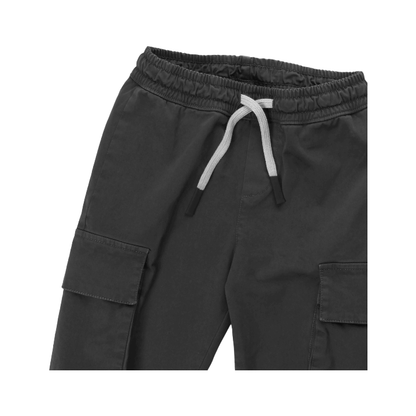 Boy Long Pants W/elastic Waist - Black
