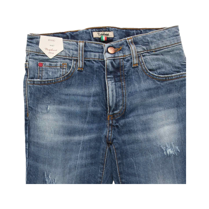 Boy Five Pockets Denim Pants - Blue