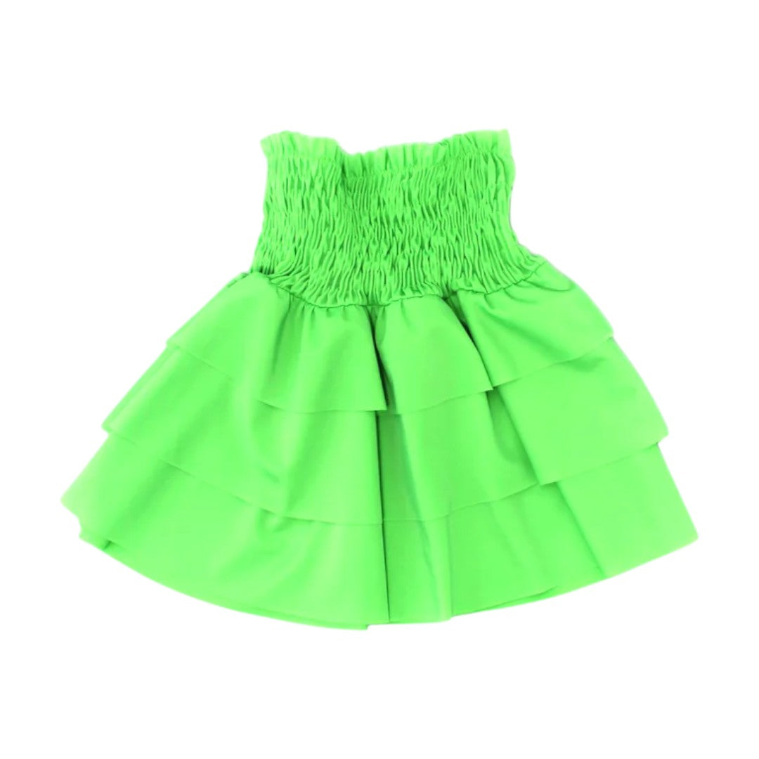 Bianca Lime Neon Green Swim Skirt