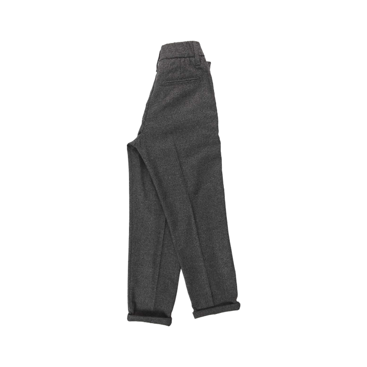 Boy Long Pants W/elastic Waist On - Grey