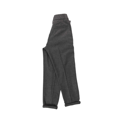 Boy Long Pants W/elastic Waist On - Grey