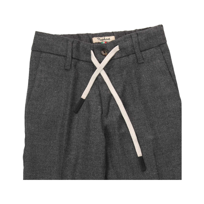 Boy Long Pants W/elastic Waist On - Grey