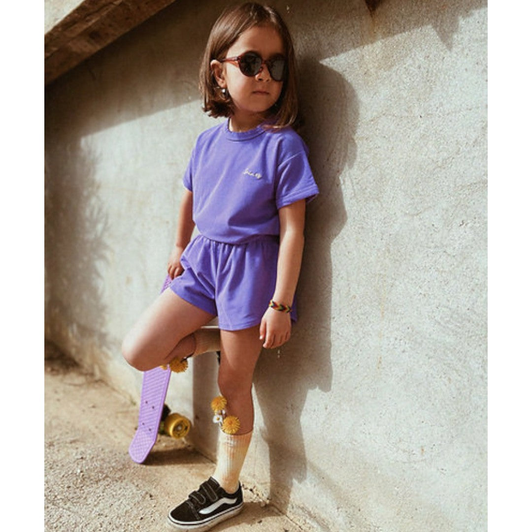 Purple Shorts &amp; T-shirt Set