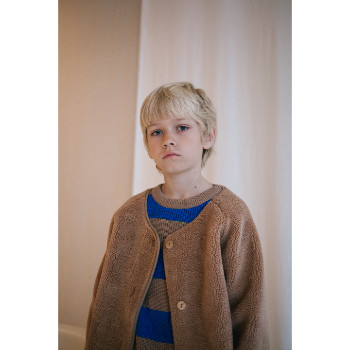 Teddy bomber jacket camel