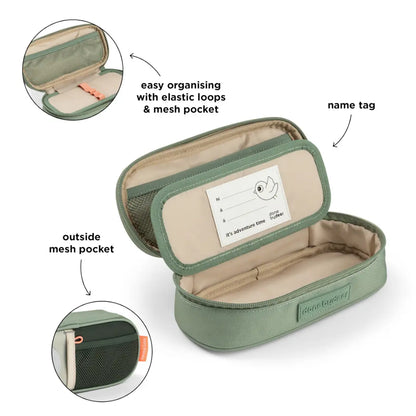 Pencil Case Tiny Trails Green DONE BY DEER