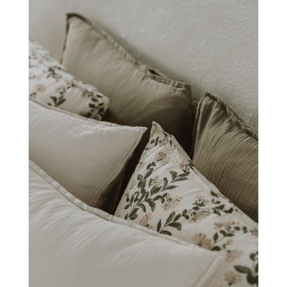 Geranium Muslin Pillowcase