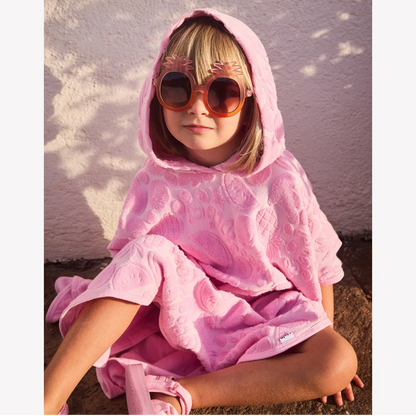 Girls Fruity Towel Beach Cover-Up Poncho