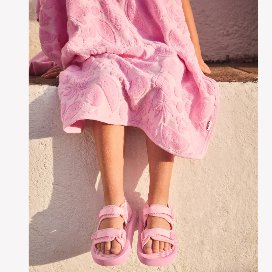 Girls Fruity Towel Beach Cover-Up Poncho