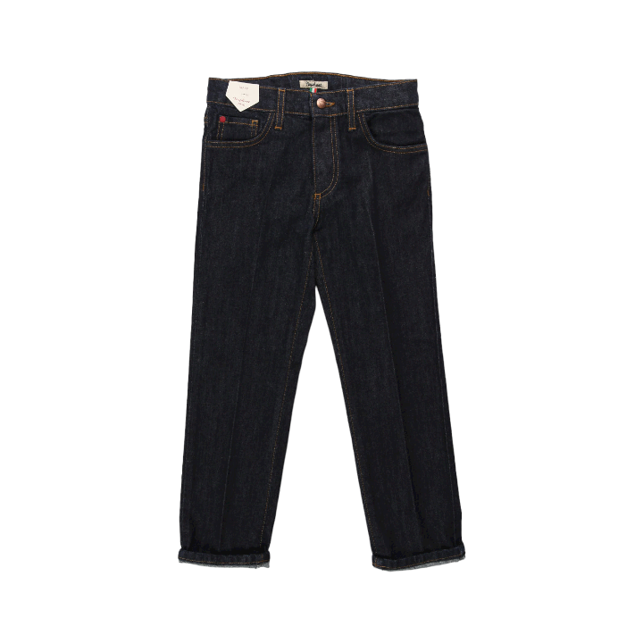 Boy Five Pockets Denim Pants - Dark Blue