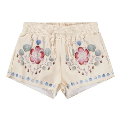 Girls Coastal Shell Swimsuit &amp; Trunks Set Molo