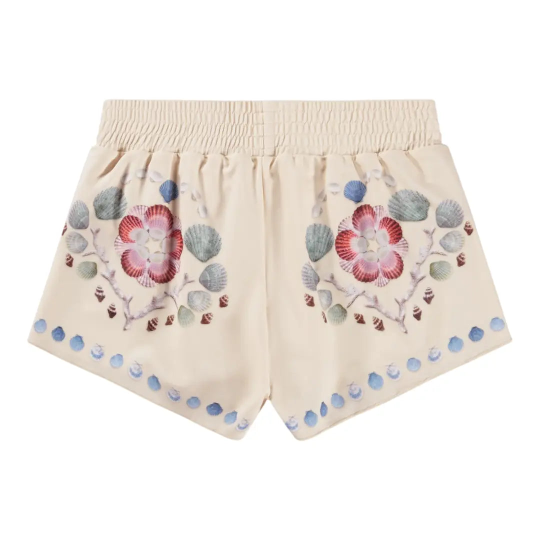 Girls Coastal Shell Swimsuit &amp; Trunks Set Molo