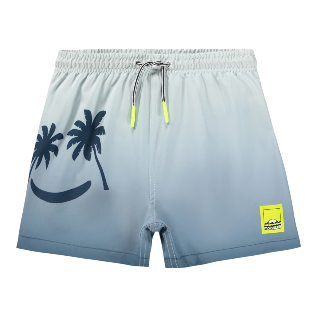 Boys Palm Breeze Blue Swim Shorts