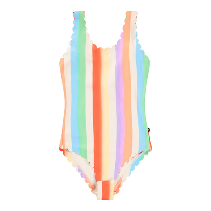 Girls Sunset Stripe Swimsuit &amp; Trunks Set