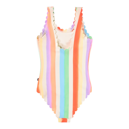 Girls Sunset Stripe Swimsuit &amp; Trunks Set