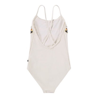 Girls Glitter Wings Swimsuit &amp; Black Trunks Set