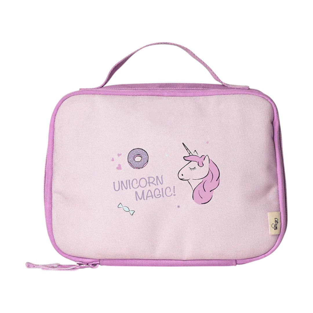 Insulated Square Lunch bag - Stormy Unicorn