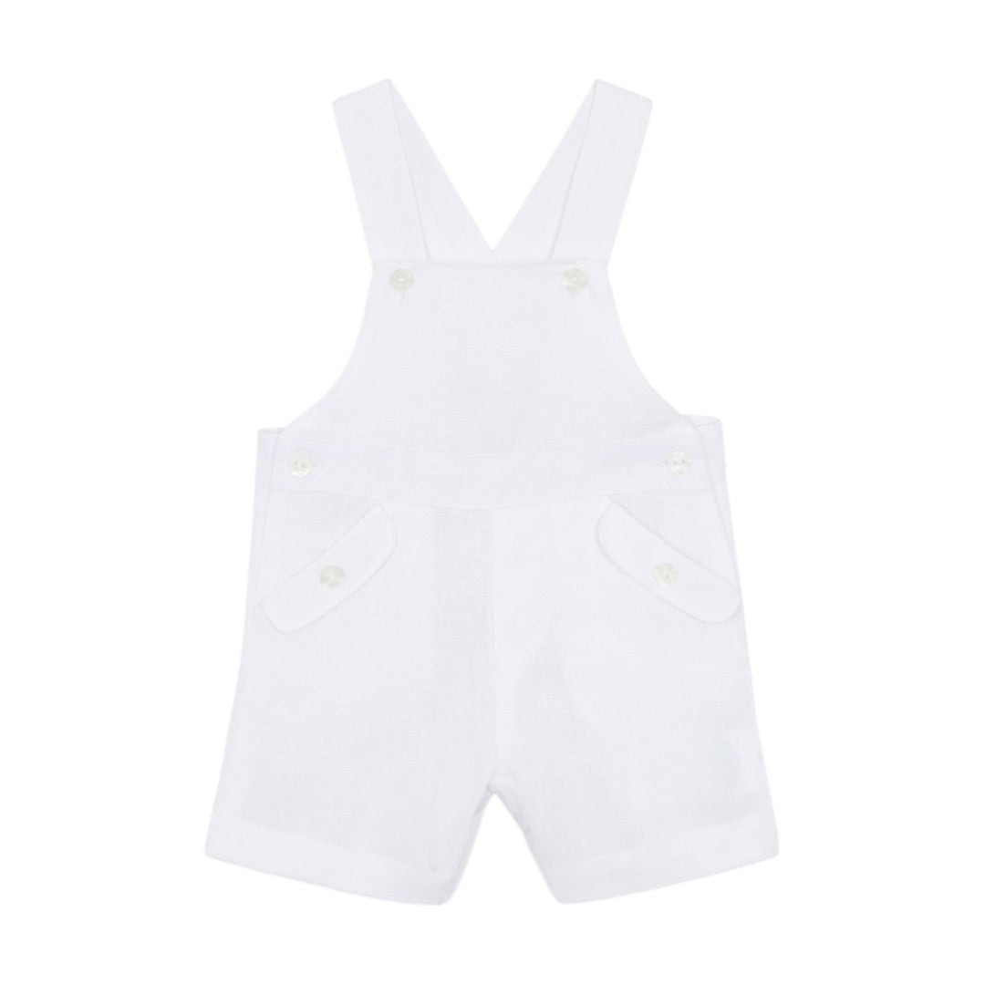 100% Linen Jumpsuit - White