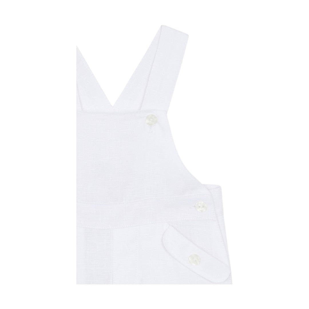 100% Linen Jumpsuit - White