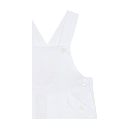 100% Linen Jumpsuit - White