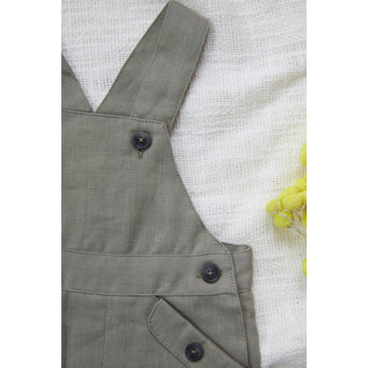 100% Linen Jumpsuit - Green