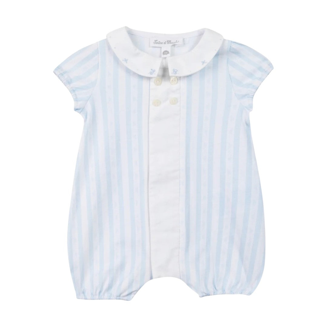 Baby Onesie - Sky Blue  Stripes