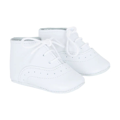 White Leather Baby Shoe