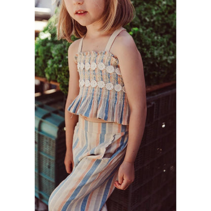 Stripes Florentina Crop Top &amp; Stripes Pants