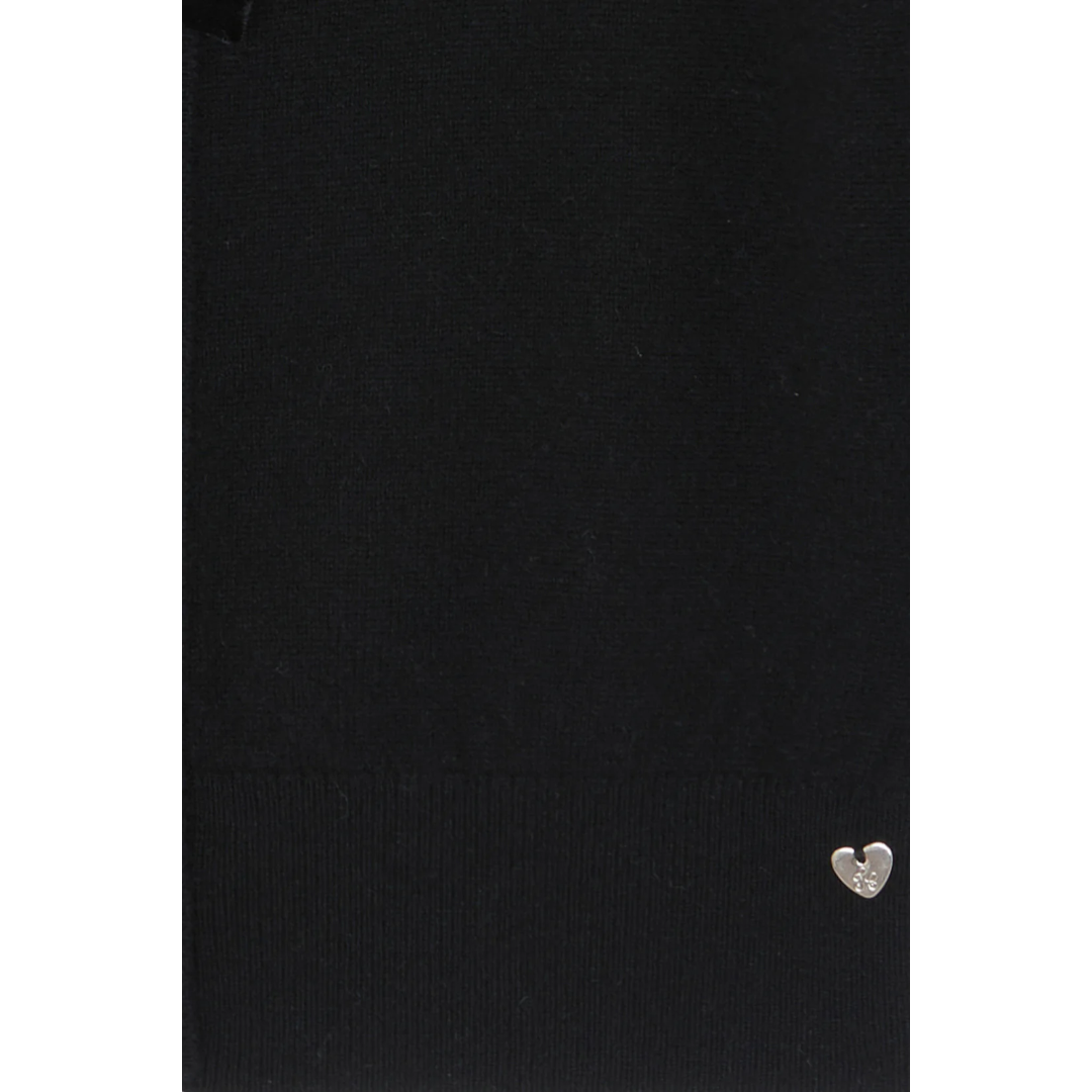 Black Velvet Bow Cardigan