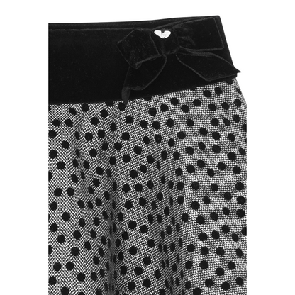 Pearl Grey Polka Skirt