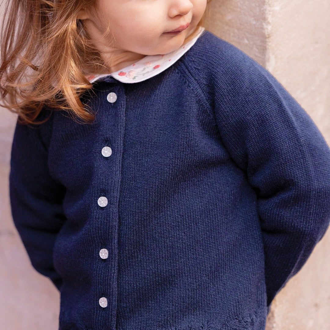 Navy Mini Chic Scallop Set