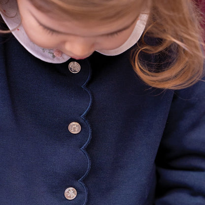 Navy Mini Chic Scallop Set