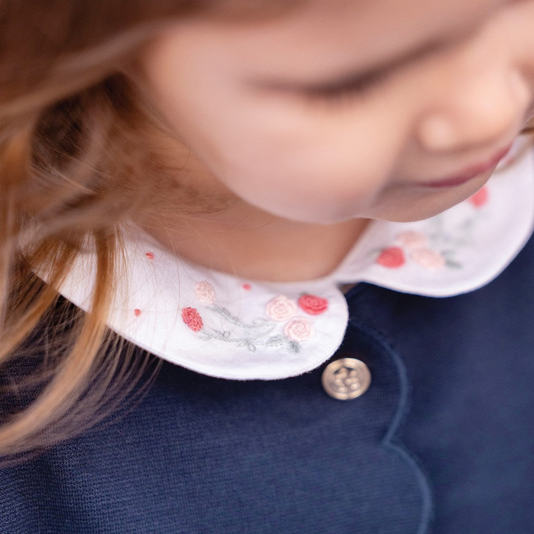 Navy Mini Chic Scallop Set