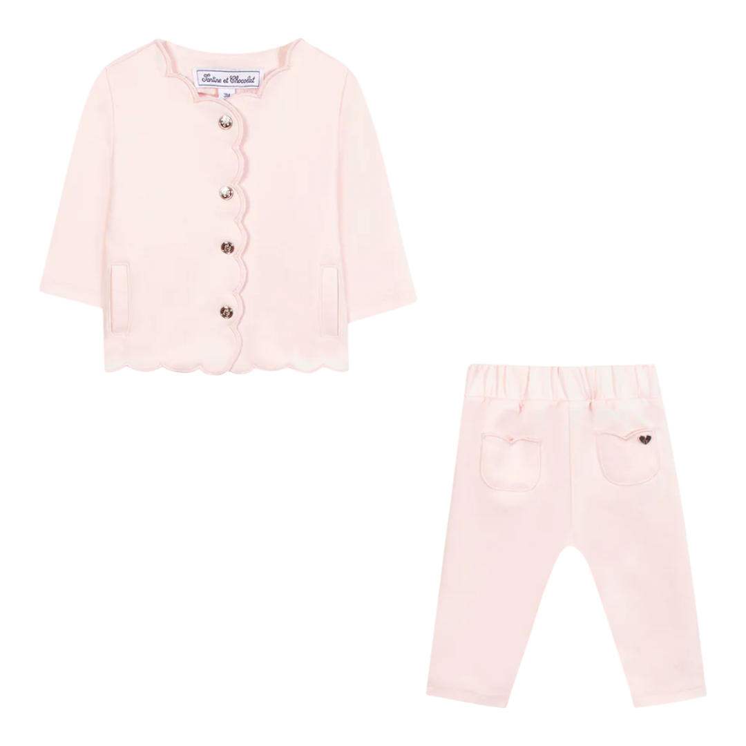 Pale Pink Mini Chic Scallop Set